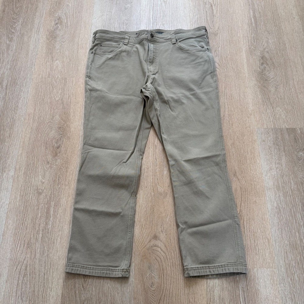 Duluth Flex Fire Hose Slim Fit Pants Mens 40x30 Khaki Tan Workwear‎ Utility